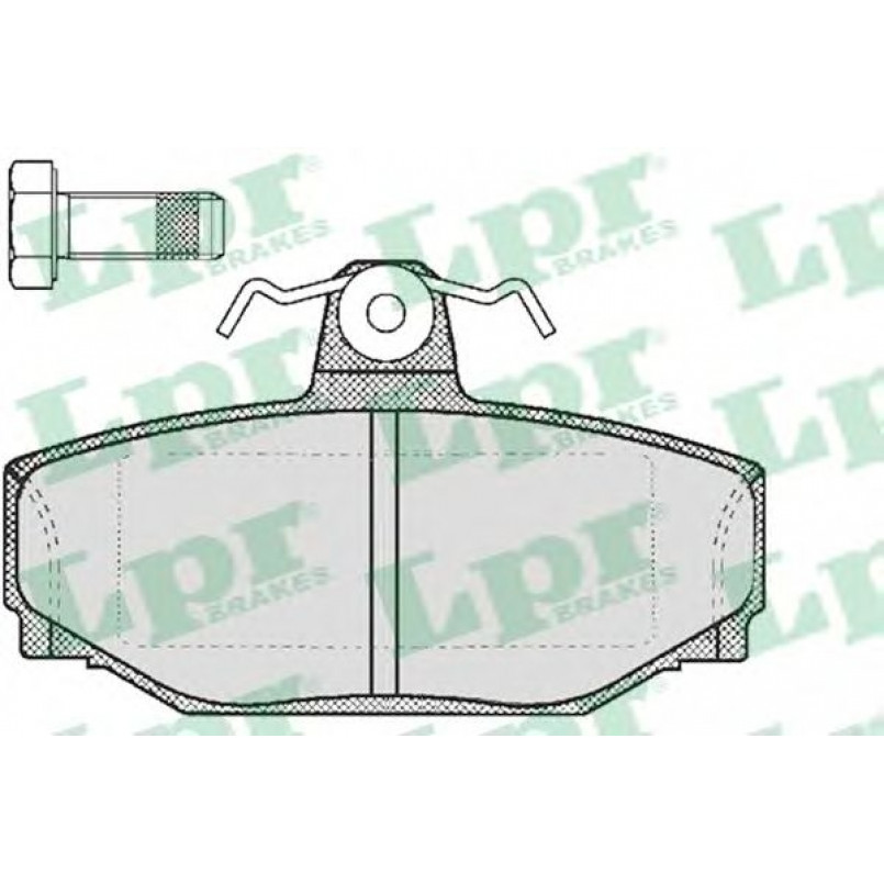 05P217  LPR - Гальмівні колодки до дисків (R, S)