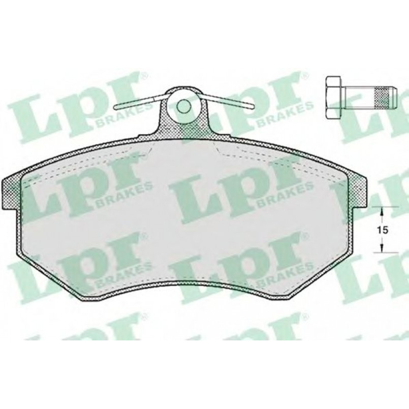 05P299  LPR - Гальмівні колодки до дисків (F, V)