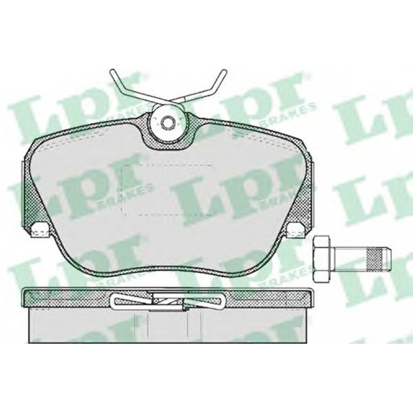 05P302  LPR - Гальмівні колодки до дисків (F, S)