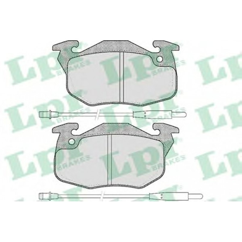 05P384  LPR - Гальмівні колодки до дисків (F, S, з датчиком)