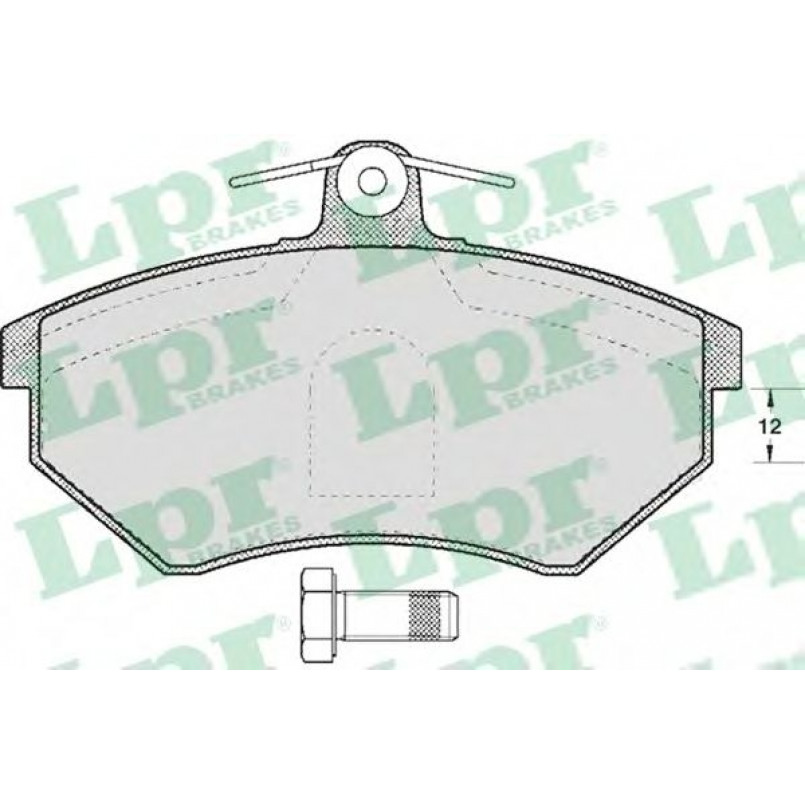 05P613  LPR - Гальмівні колодки до дисків (F, V)