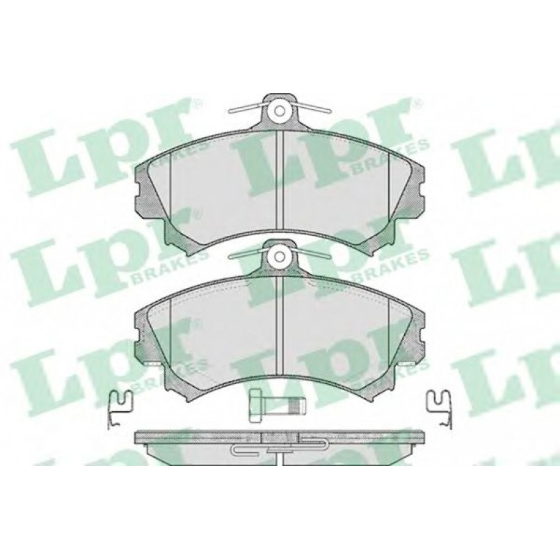 05P615  LPR - Гальмівні колодки до дисків (F, V, з датчиком)