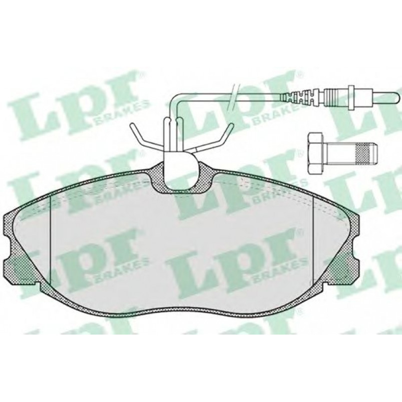 05P620 LPR - Гальмівні колодки до дисків (F, V, з датчиком)