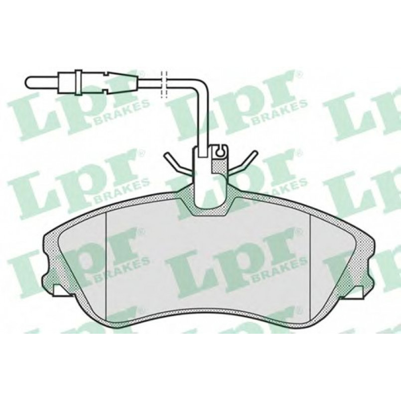 05P683  LPR - Гальмівні колодки до дисків (F, V, з датчиком)