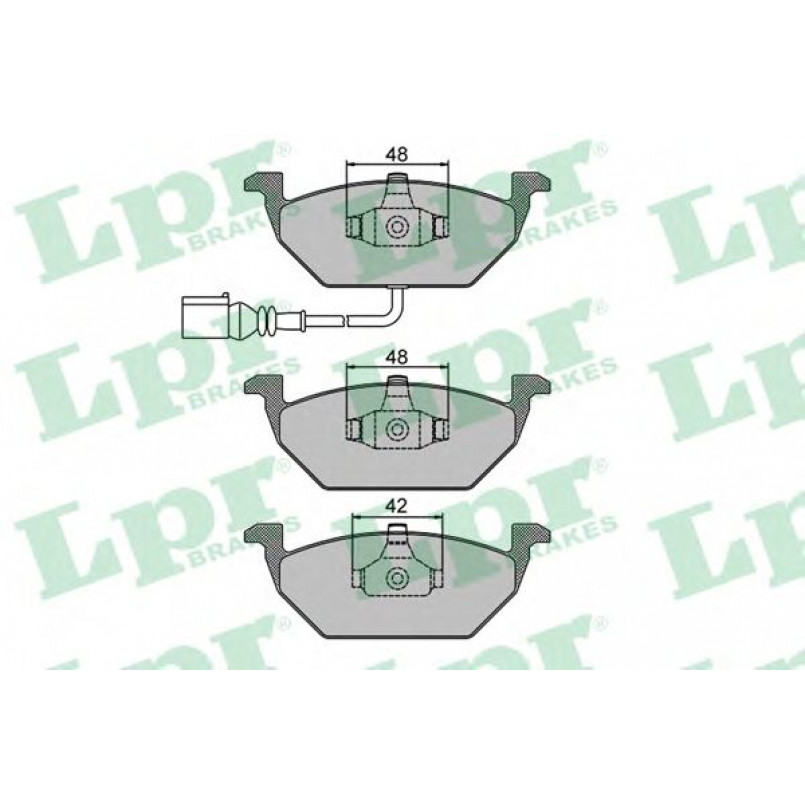 05P692  LPR - Гальмівні колодки до дисків (F, V, з датчиком)