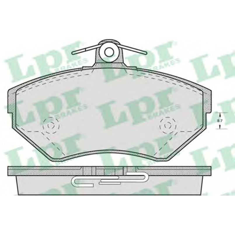 05P718  LPR - Гальмівні колодки до дисків (F, V)