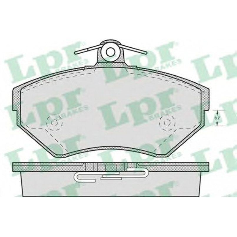 05P719  LPR - Гальмівні колодки до дисків (F, V)