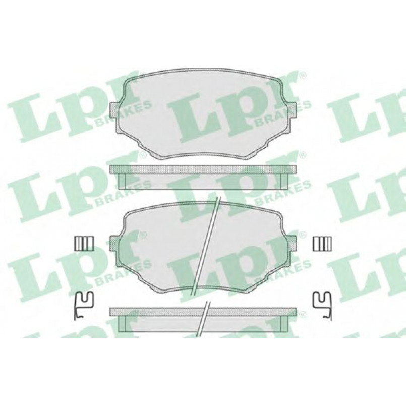 05P798  LPR - Гальмівні колодки до дисків (F, V, з датчиком)