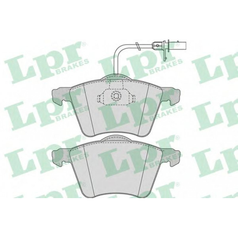 05P975  LPR - Гальмівні колодки до дисків (F, V, з датчиком)