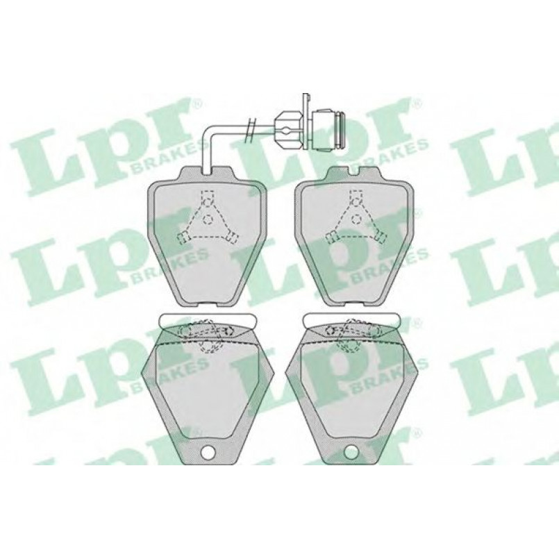 05P981  LPR - Гальмівні колодки до дисків (F, з датчиком)