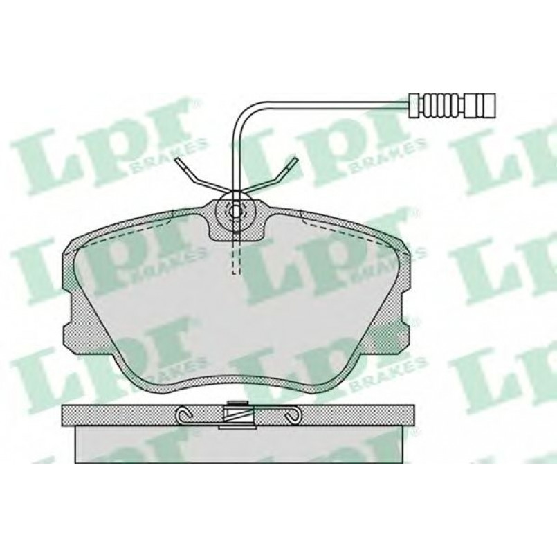 05P986  LPR - Гальмівні колодки до дисків (F, S, з датчиком)