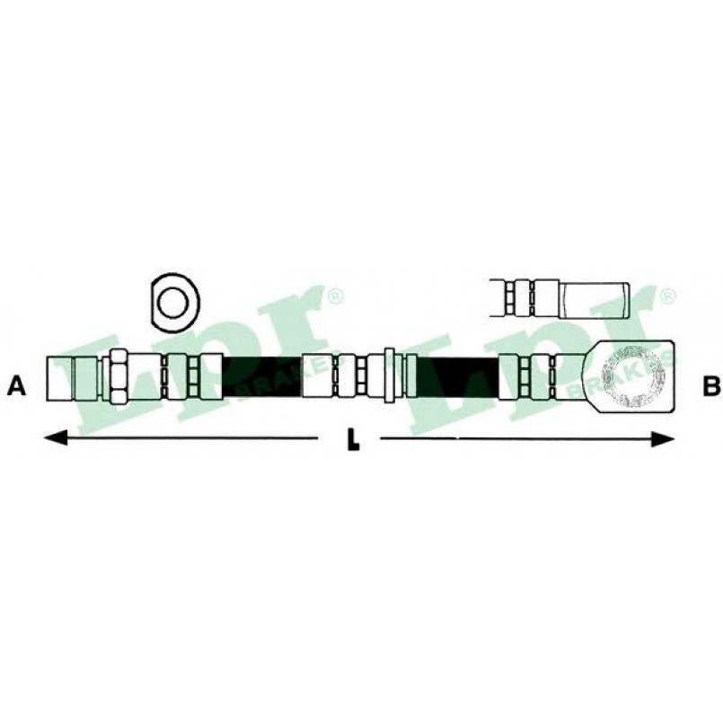 6T46186 LPR - Гальмівний шланг