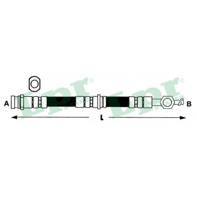 6T46281  LPR - Гальмівний шланг