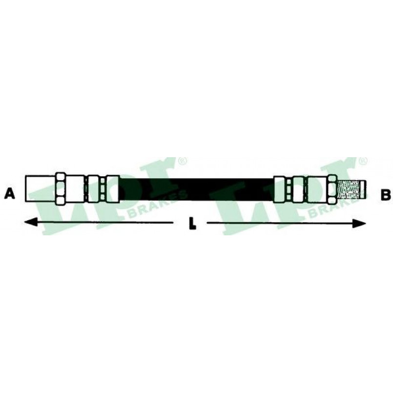 6T46583  LPR - Гальмівний шланг