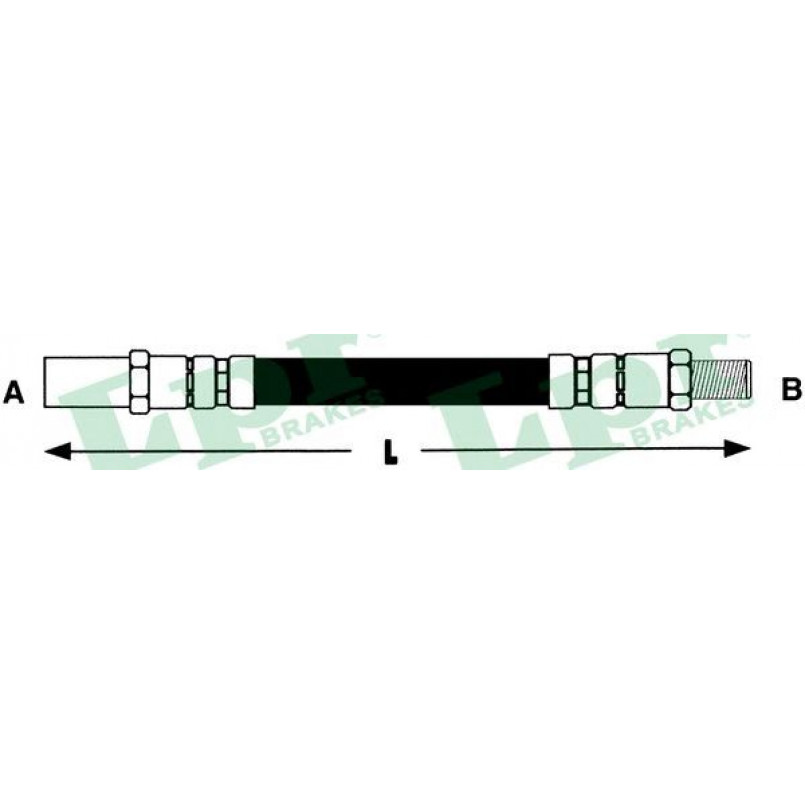 6T46593  LPR - Гальмівний шланг