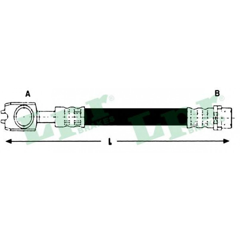 6T46784  LPR - Гальмівний шланг