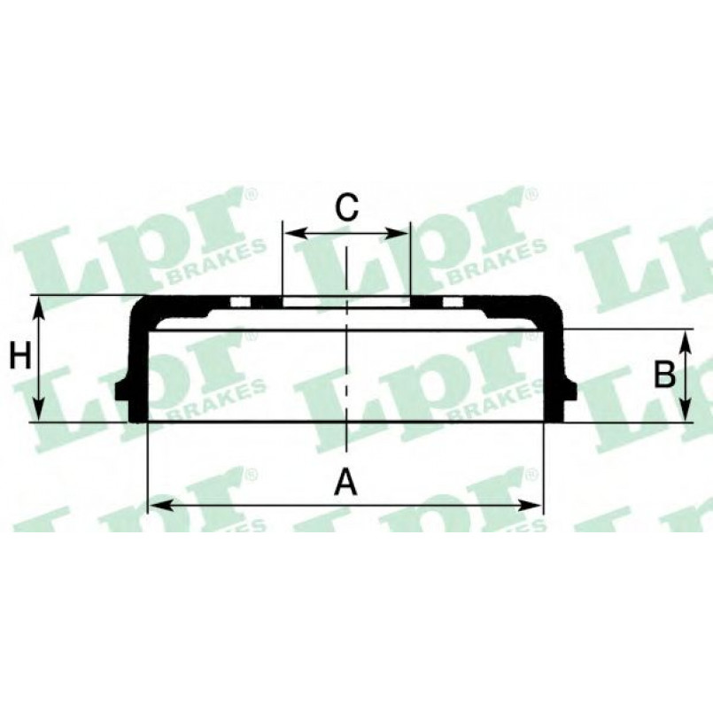 7D0441  LPR - Гальмівний барабан