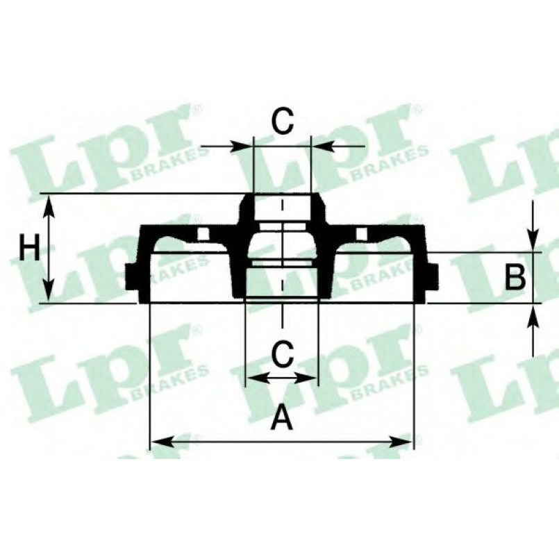 7D0565  LPR - Гальмівний барабан