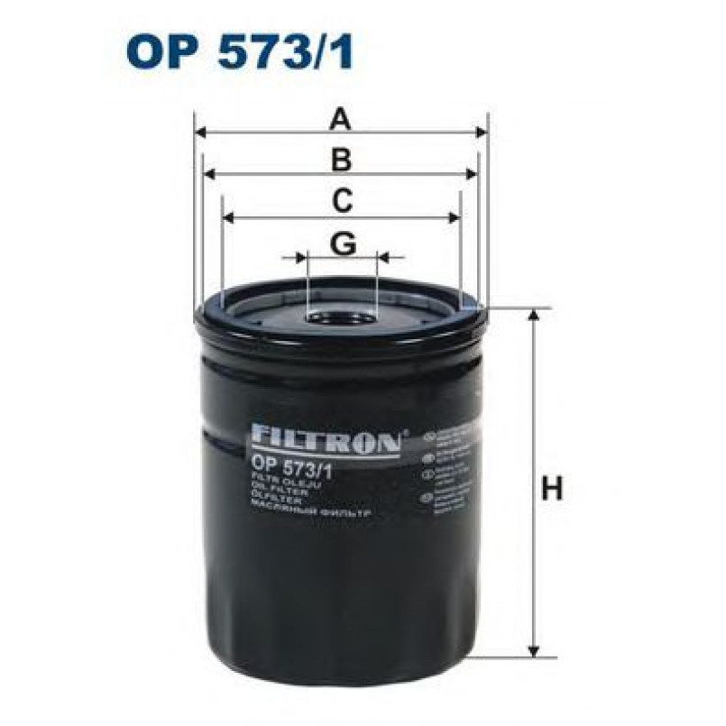 FILTRON OP573/1 Фільтр масла