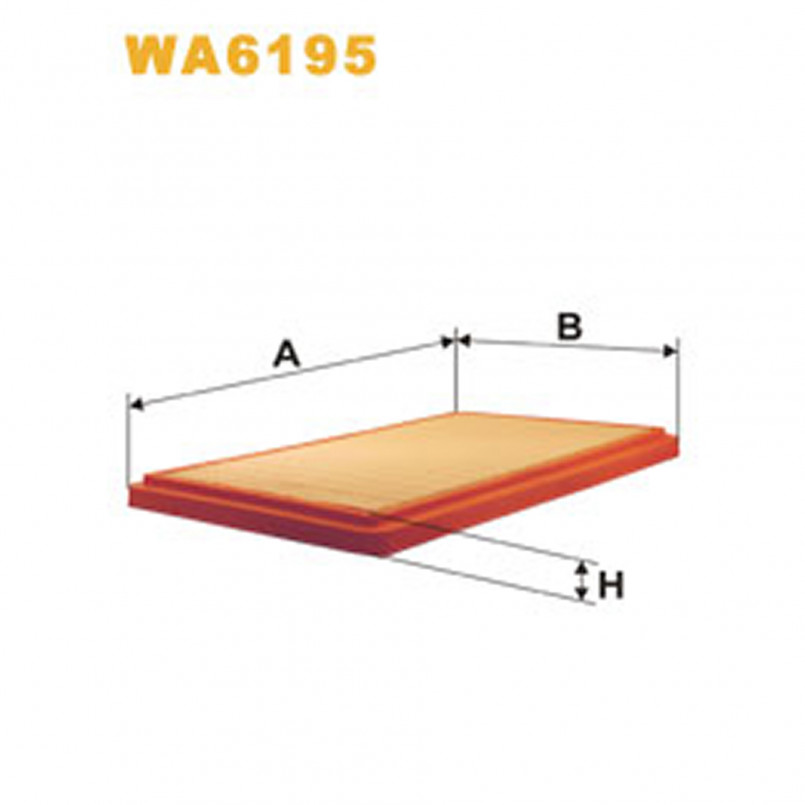 WA6195   (030)  WIX Фільтр повітря