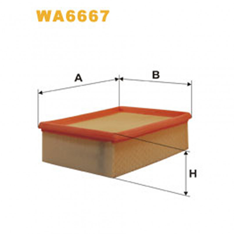 WA6667   (080/6)  WIX Фільтр повітря
