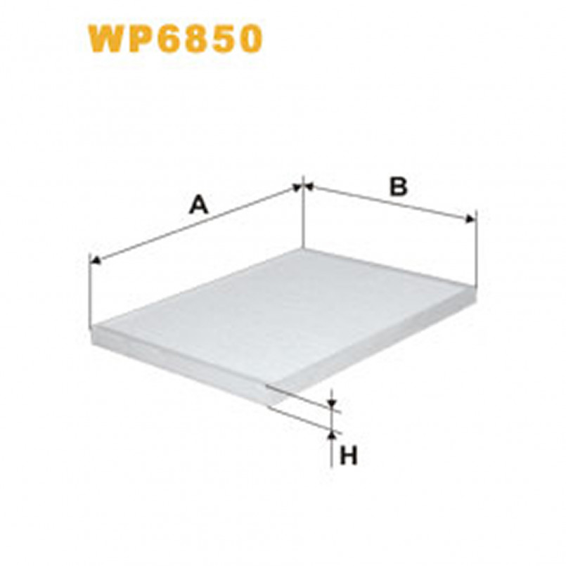 WP6850   (1025)  WIX Фільтр салону
