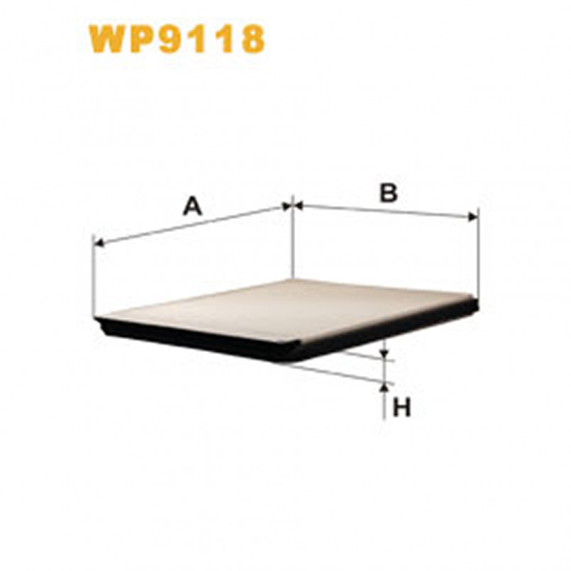 WP9118   (1107)  WIX Фільтр салону