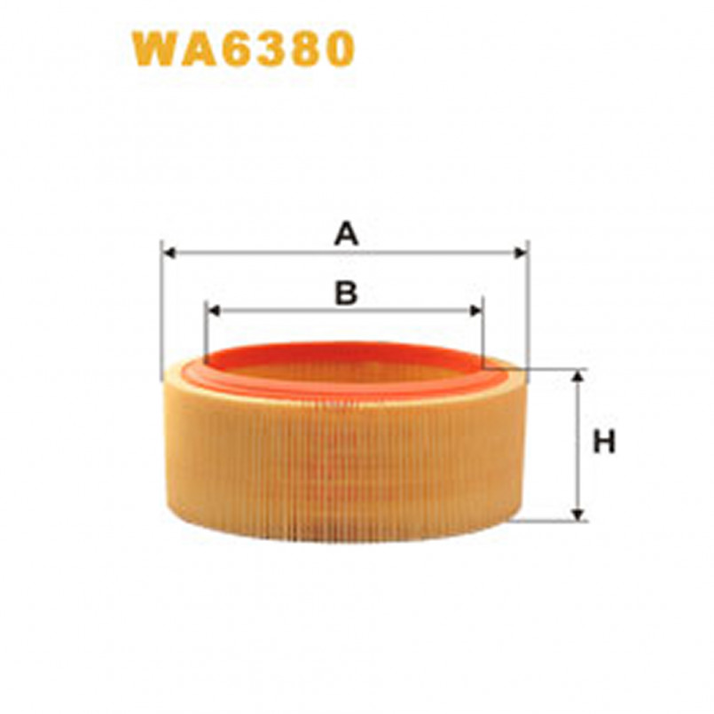 WA6380   (131)  WIX Фільтр повітря