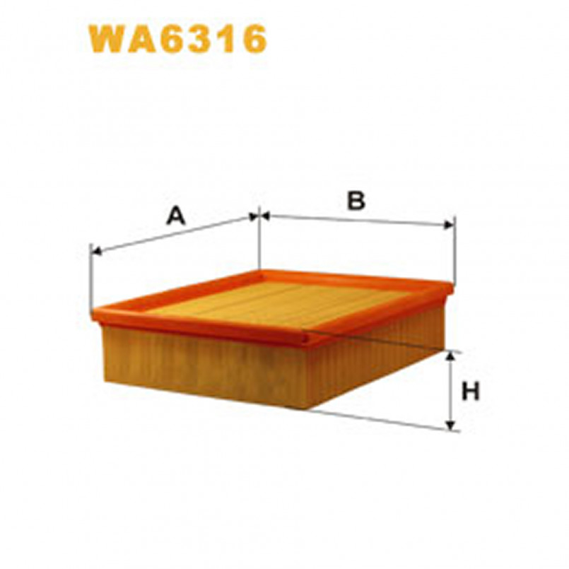 WA6316   (135)  WIX Фільтр повітря