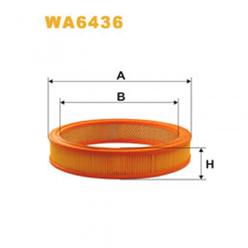 WA6436   (258)  WIX Фільтр повітря