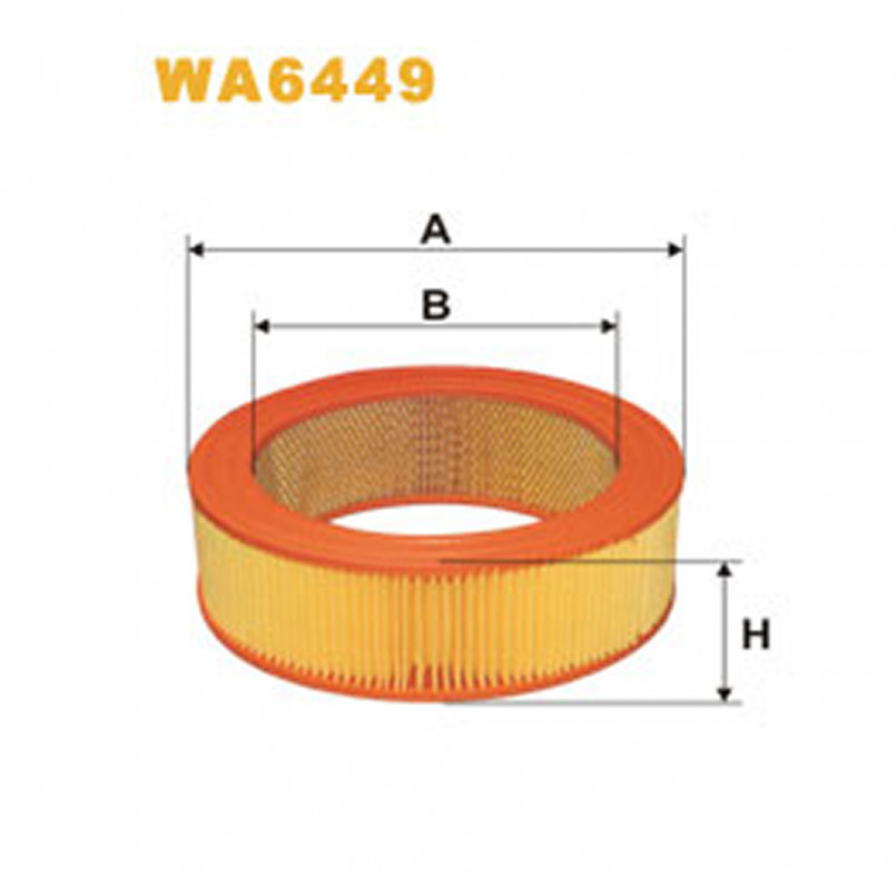WA6449   (268)  WIX Фільтр повітря