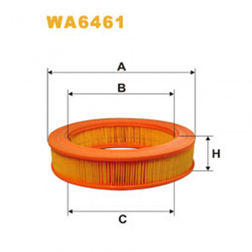 WA6461   (284)  WIX Фільтр повітря