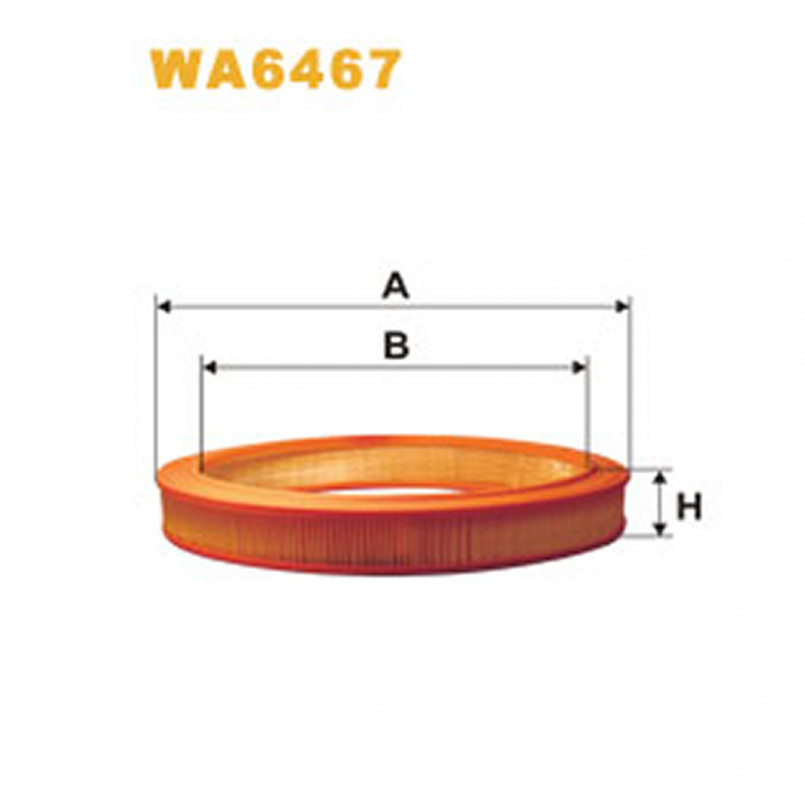 WA6467   (290)  WIX Фільтр повітря