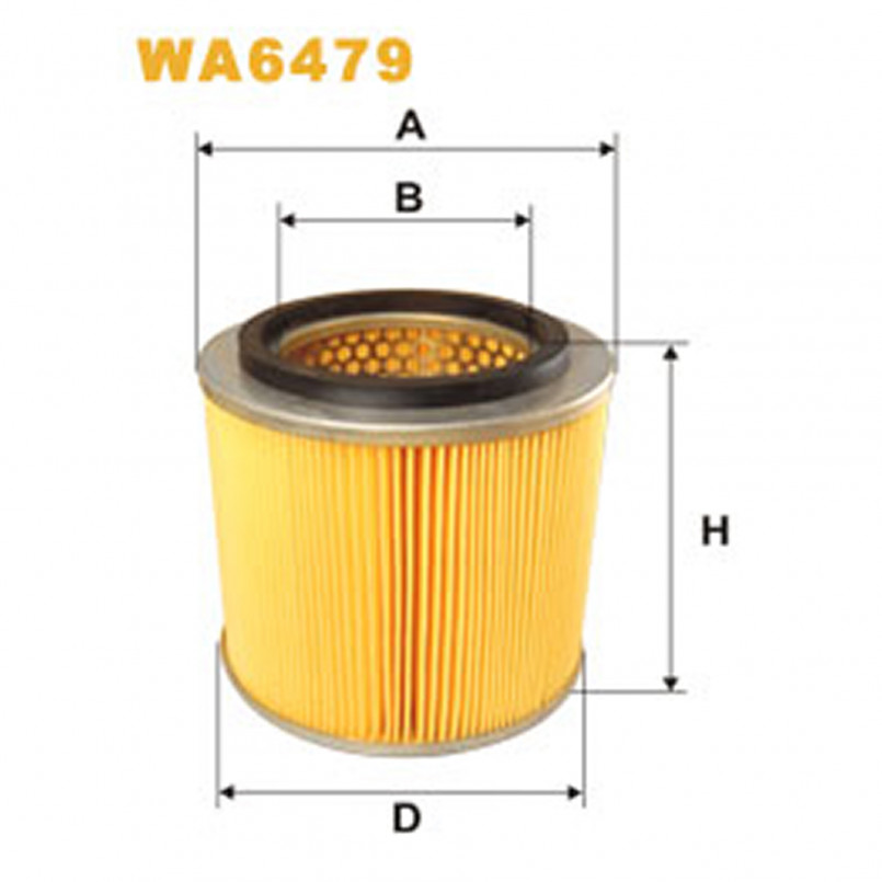 WA6479   (304)  WIX Фільтр повітря
