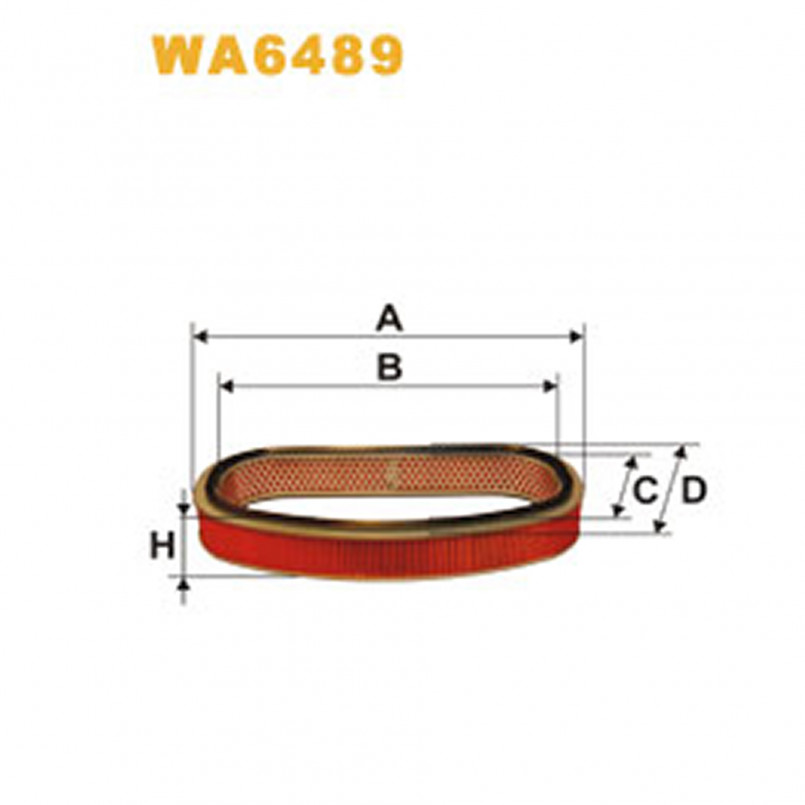 WA6489   (319)  WIX Фільтр повітря