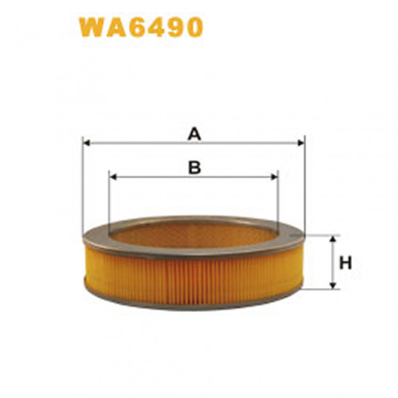 WA6490   (322)  WIX Фільтр повітря