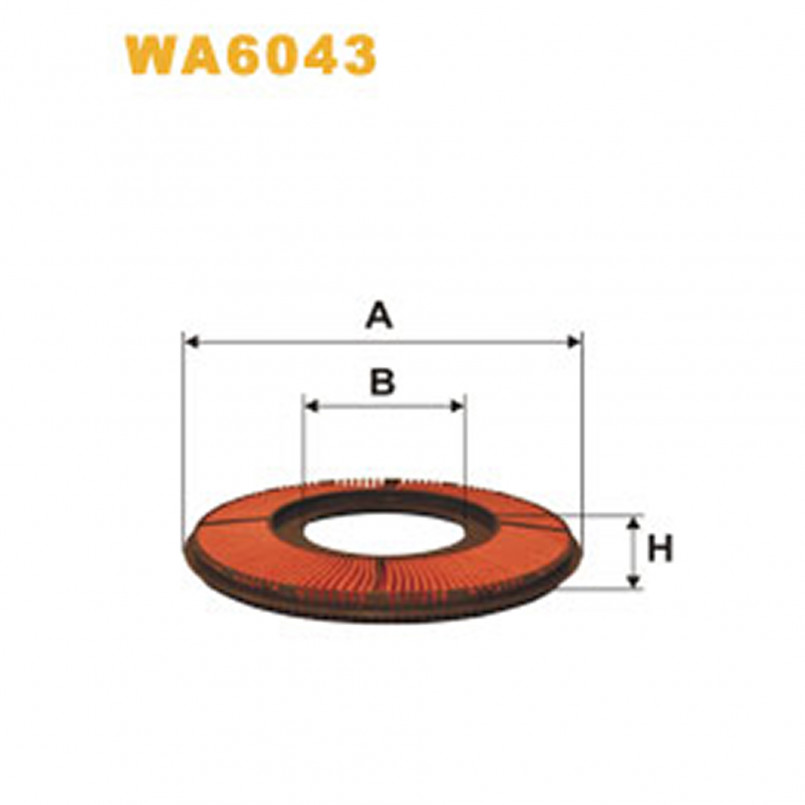 WA6043   (325)  WIX Фільтр повітря