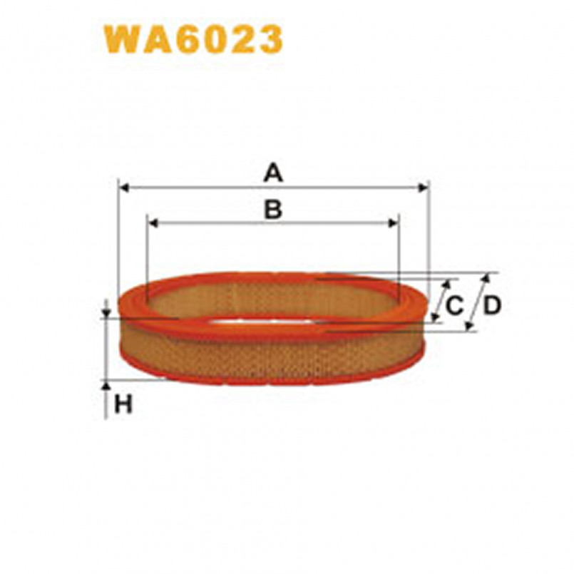 WA6023   (344)  WIX Фільтр повітря