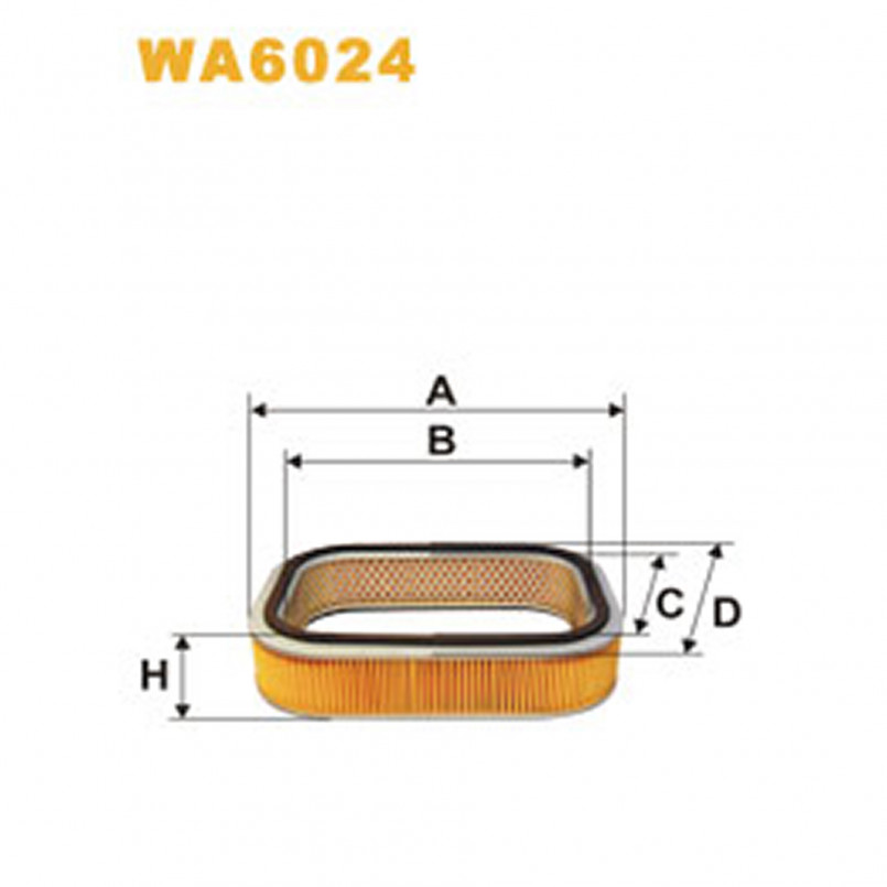 WA6024   (344/1)  WIX Фільтр повітря