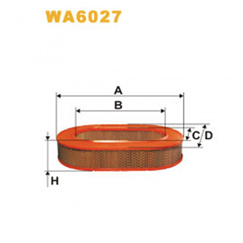WA6027   (345/1)  WIX Фільтр повітря