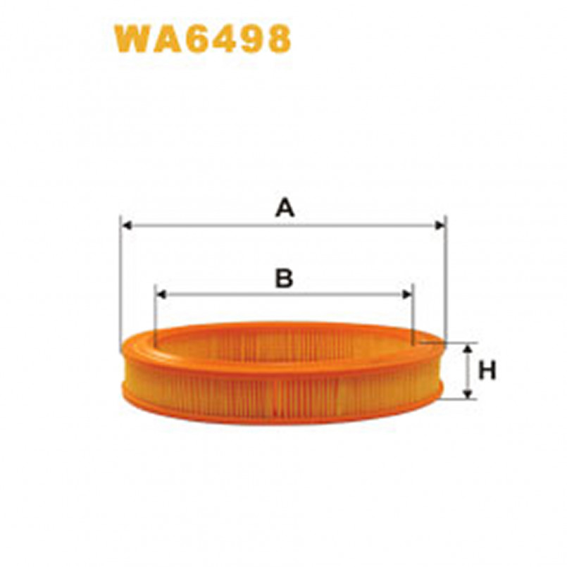 WA6498   (347)  WIX Фільтр повітря