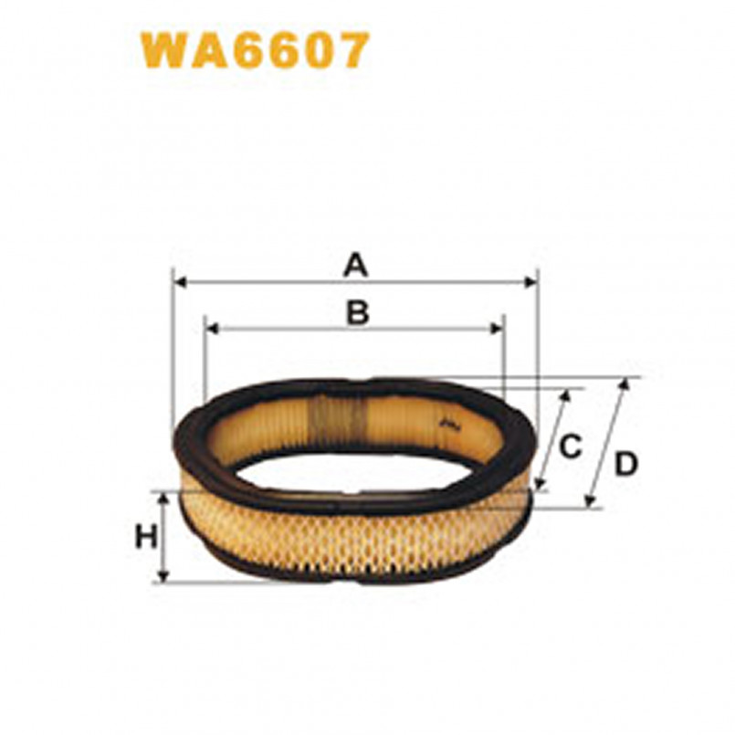 WA6607   (367)  WIX Фільтр повітря