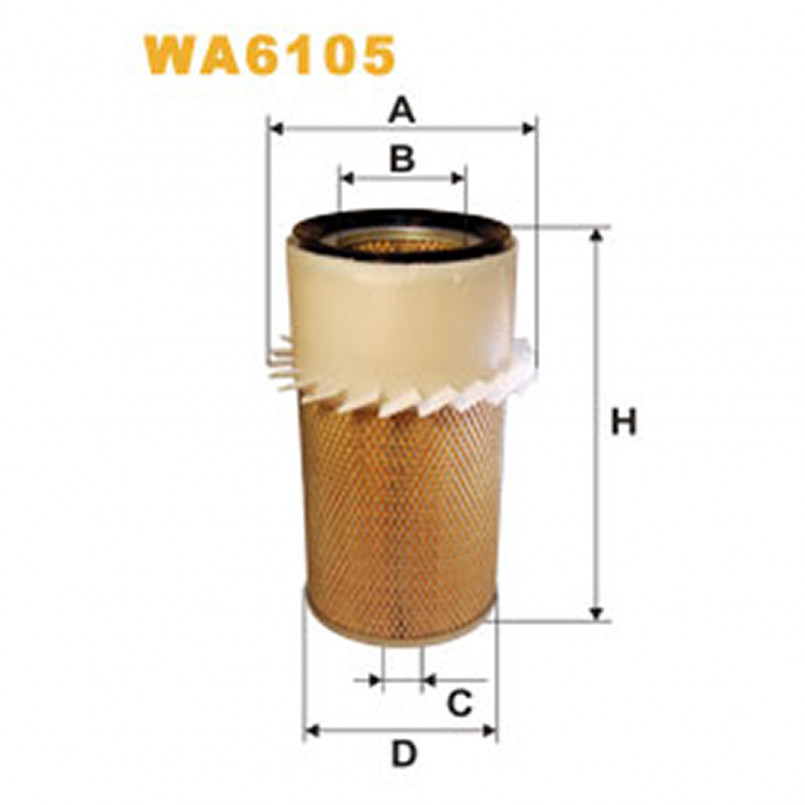 WA6105   (430/1)  WIX Фільтр повітря