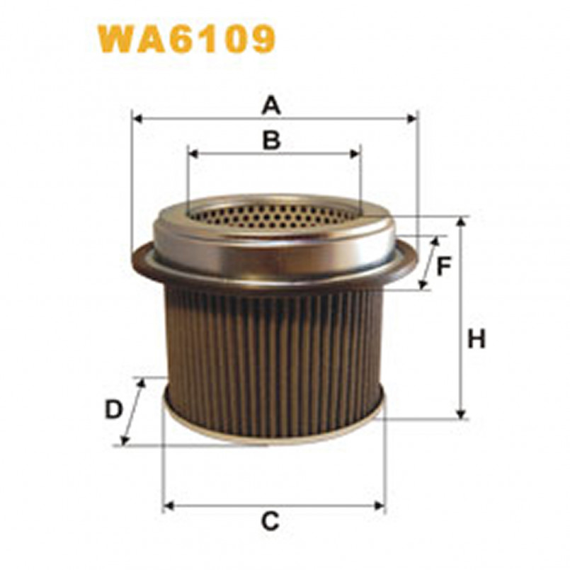 WA6109   (433/1)  WIX Фільтр повітря