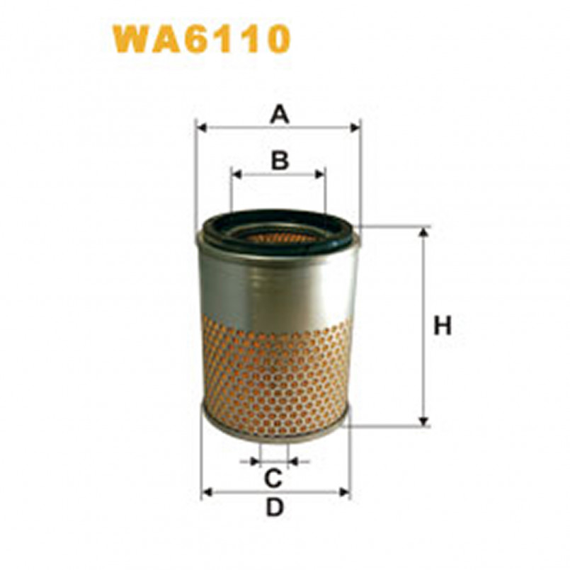 WA6110   (434)  WIX Фільтр повітря