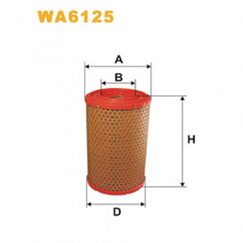 WA6125   (445)  WIX Фільтр повітря