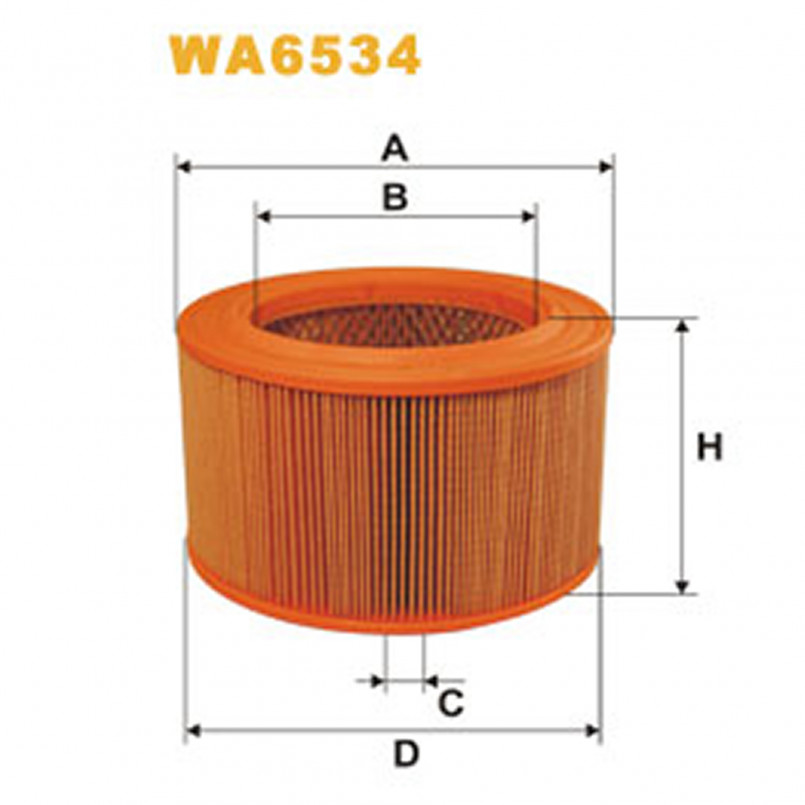 WA6534   (469)  WIX Фільтр повітря