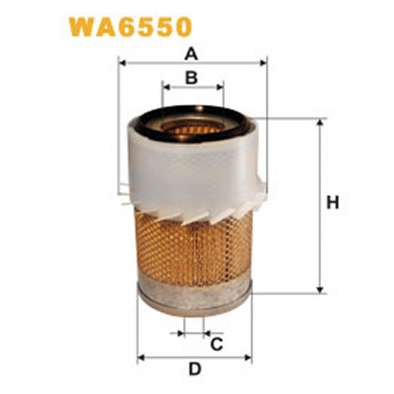 WA6550   (470)  WIX Фільтр повітря