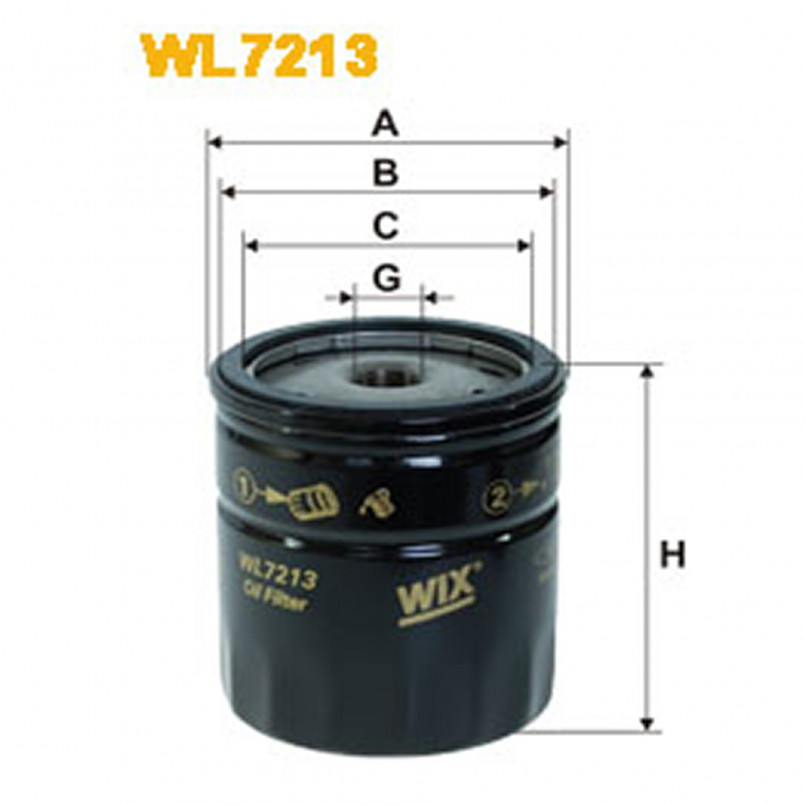 WL7213   (580/4)  WIX Фільтр масла