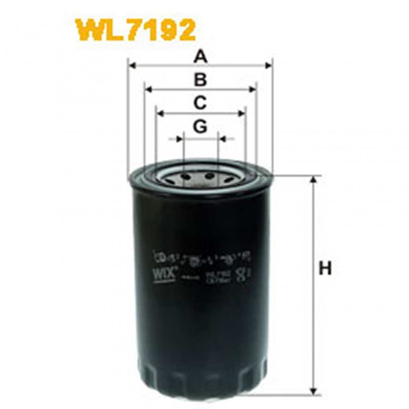 WL7192   (632)  WIX Фільтр масла
